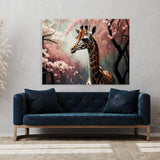 Giraffe Cherry Blossom 13 Wall Art