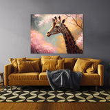 Giraffe Cherry Blossom 14 Wall Art