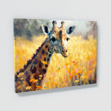 Giraffe Flowers 5 Wall Art