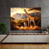 Giraffe Mother Baby 4 Wall Art