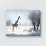 Giraffe Snow 6 Wall Art