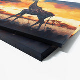 Giraffe Sunset 3 Wall Art