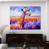 Giraffe Vibrant Lavender 12 Wall Art