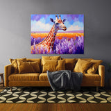 Giraffe Vibrant Lavender 12 Wall Art