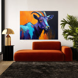 Goat Abstract 5 Wall Art