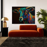 Goat Abstract 6 Wall Art