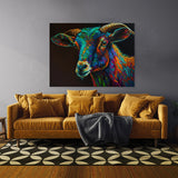 Goat Abstract 6 Wall Art