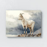 Goat Watercolor White Sky 22 Wall Art