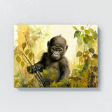 Gorilla Cute Baby 2 Wall Art