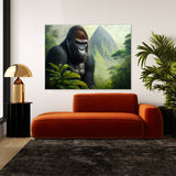 Gorilla Realistic Jungle 16 Wall Art