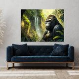 Gorilla Realistic Jungle 4 Wall Art