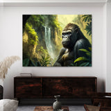 Gorilla Realistic Jungle 4 Wall Art