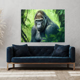 Gorilla Realistic Jungle 6 Wall Art