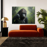 Gorilla Realistic Jungle 9 Wall Art