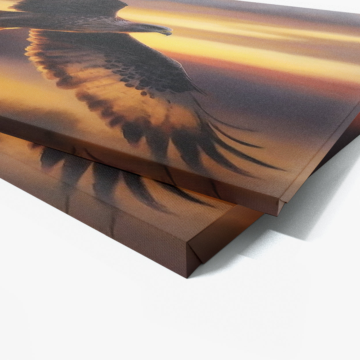 Hawk Realistic Flight Sunset 4 Wall Art