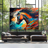 Horse Abstract Motion 40 Wall Art