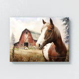 Horse Barn Cute 17 Wall Art