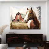 Horse Barn Cute 17 Wall Art