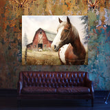 Horse Barn Cute 17 Wall Art