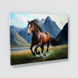 Horse Galloping Mountain 25 Wall Art