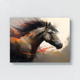 Horse Motion Brushstrokes 38 Wall Art