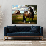 Horse Realistic Barn 29 Wall Art
