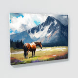 Horse Vibrant Meadow Mountain 14 Wall Art