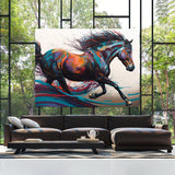 Horse Vibrant Motion 37 Wall Art