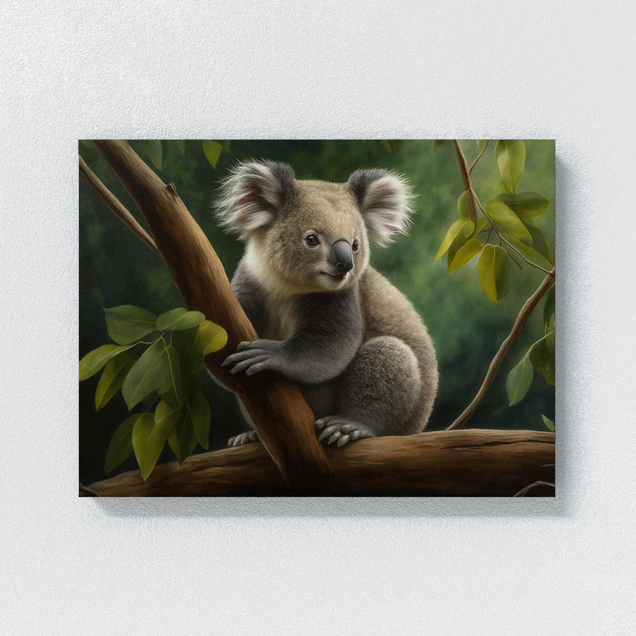 Koala Realistic Forest 2 Canvas Wall Art Print Decor Artwork
