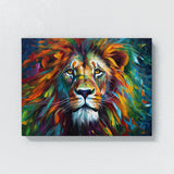 Lion Abstract Brushstrokes 112 Wall Art