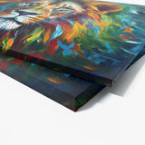 Lion Abstract Brushstrokes 112 Wall Art