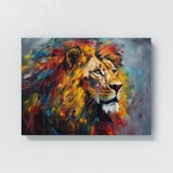 Lion Abstract Expressionism 113 Wall Art