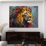 Lion Abstract Expressionism 113 Wall Art