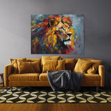 Lion Abstract Expressionism 113 Wall Art