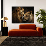 Lion Affection Display Behavior 57 Wall Art