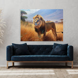 Lion African Savannah 79 Wall Art
