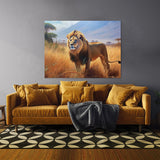 Lion African Savannah 79 Wall Art