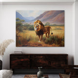 Lion African Savannah 95 Wall Art