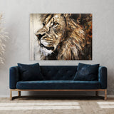 Lion Artwork Materials 111 Wall Art