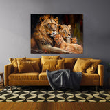 Lion Family Bonding 31 Wall Art