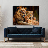 Lion Family Bonding 31 Wall Art