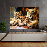 Lion Family Bonding 32 Wall Art