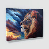 Lion Hunting Sky Drama 8 Wall Art