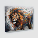 Lion Powerful Agile Motion Blur 107 Wall Art