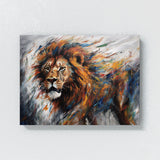 Lion Powerful Agile Motion Blur 107 Wall Art