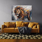 Lion Powerful Agile Motion Blur 107 Wall Art