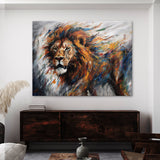 Lion Powerful Agile Motion Blur 107 Wall Art