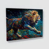 Lion Running Hunting 43 Wall Art