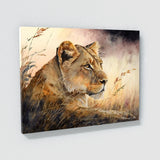 Lioness Beautiful Sunset 7 Wall Art