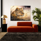 Lioness Beautiful Sunset 7 Wall Art